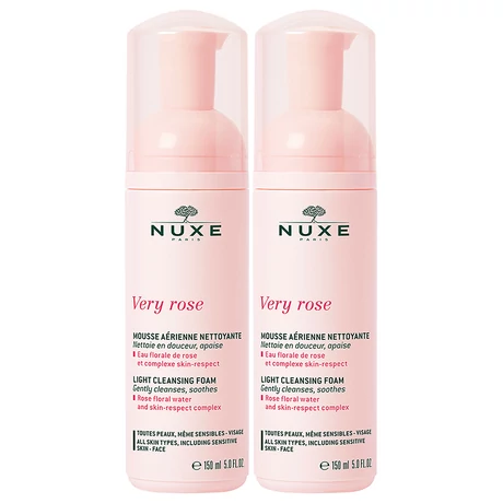 Nuxe Very Rose Könnyed Arctisztító Hab DUO 2x150ml