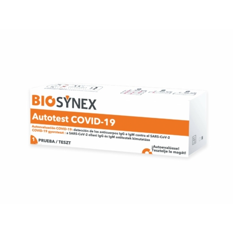 BIOSYNEX - Otthoni öntesztelésre alkalmas Covid-19 antitest gyorsteszt 1x