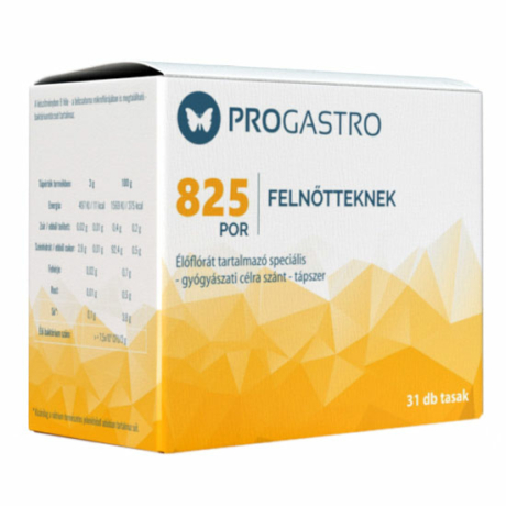 Progastro 825 Élőflórát tartalmazó étrendkiegészítő por tasakban 31x