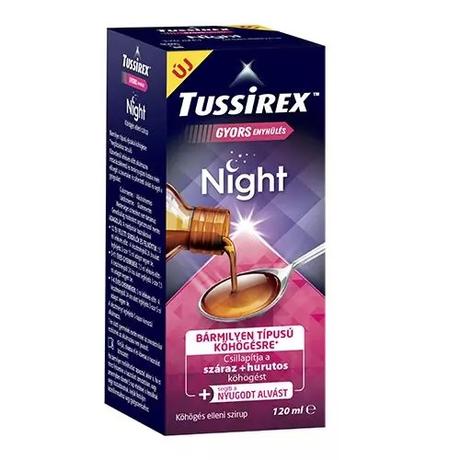 Tussirex Night szirup köhögésre 120ml