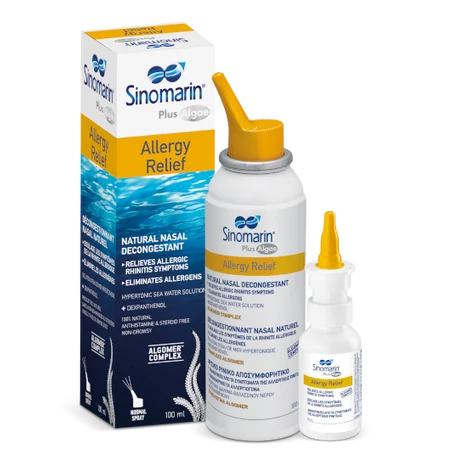 Sinomarin® Plus Algae Allergy Relief orrspray 100ml 12 éveskortól