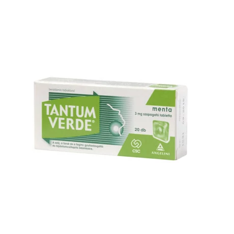 Tantum Verde menta 3 mg szopogató tabletta 20x