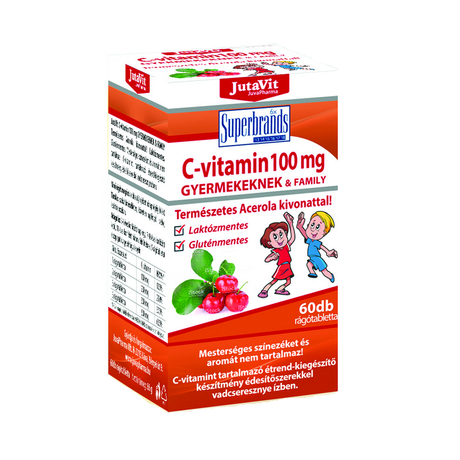 JutaVit C-vitamin 100mg Természetes Acerola kivonattal 60x