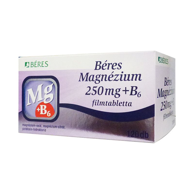 Béres Magnézium 250 mg+B6 filmtabletta 120x