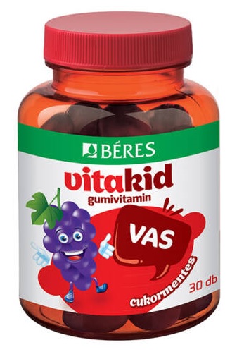 BÉRES VITAKID VAS GUMIVITAMIN (30X)
