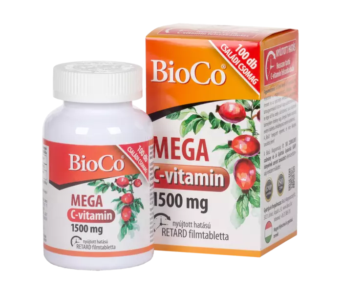 BioCo Mega C-vitamin 1500 mg Retard filmtabletta 100x