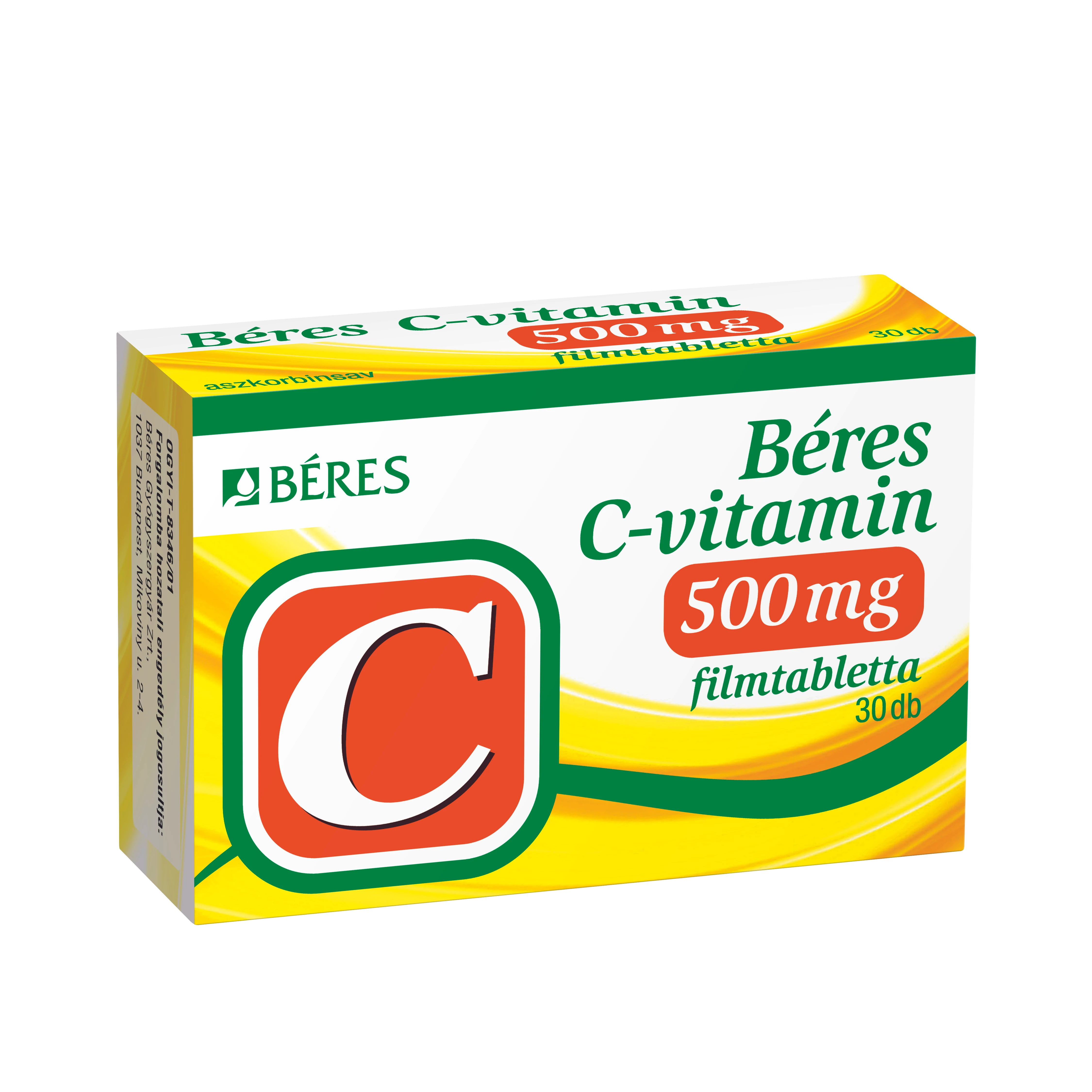 Béres C-vitamin 500 mg filmtabletta 30x