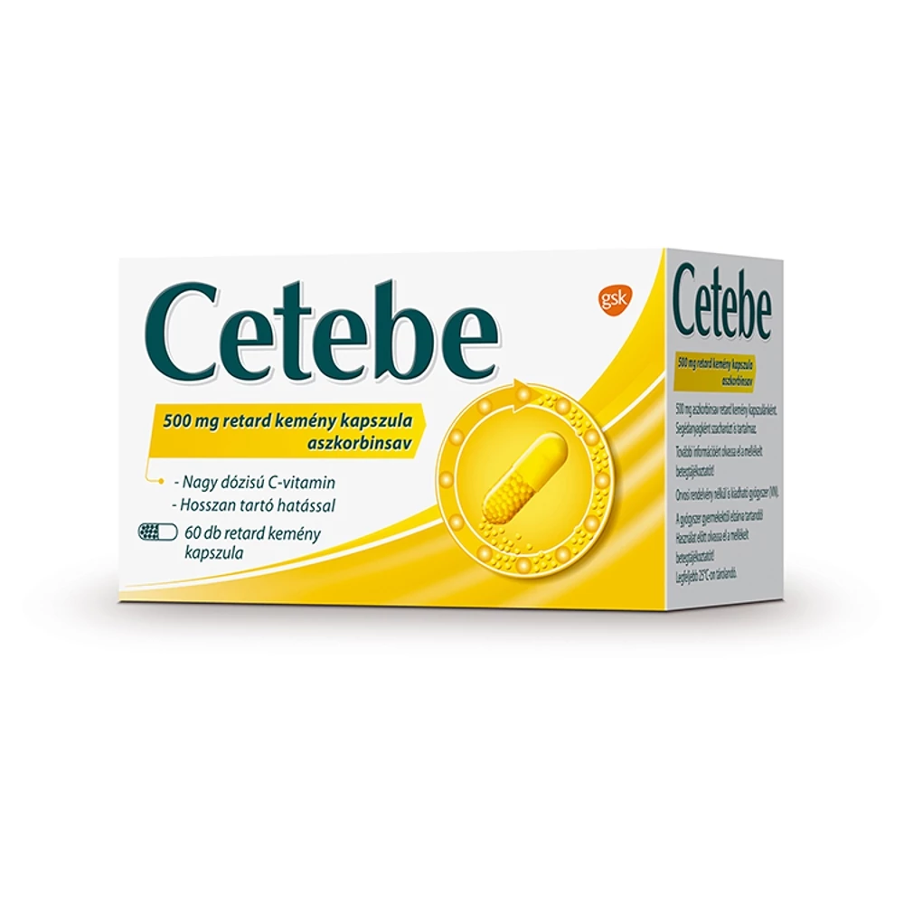 Cetebe 500 mg retard kemény kapszula 60x