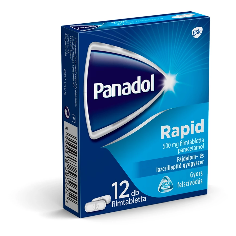 Panadol Rapid 500 mg filmtabletta 12x