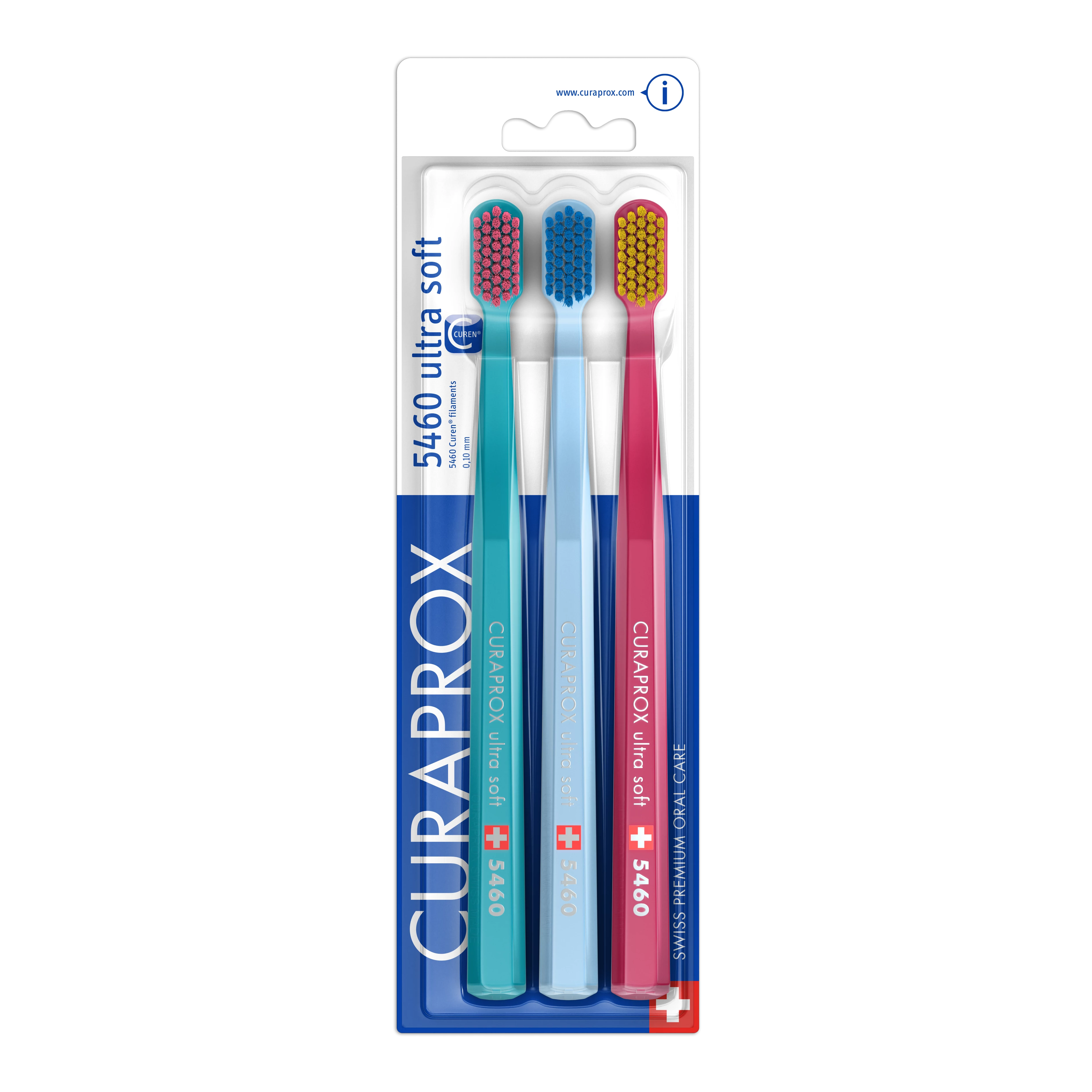 Curaprox CS 5460 Ultra Soft fogkefe triopack
