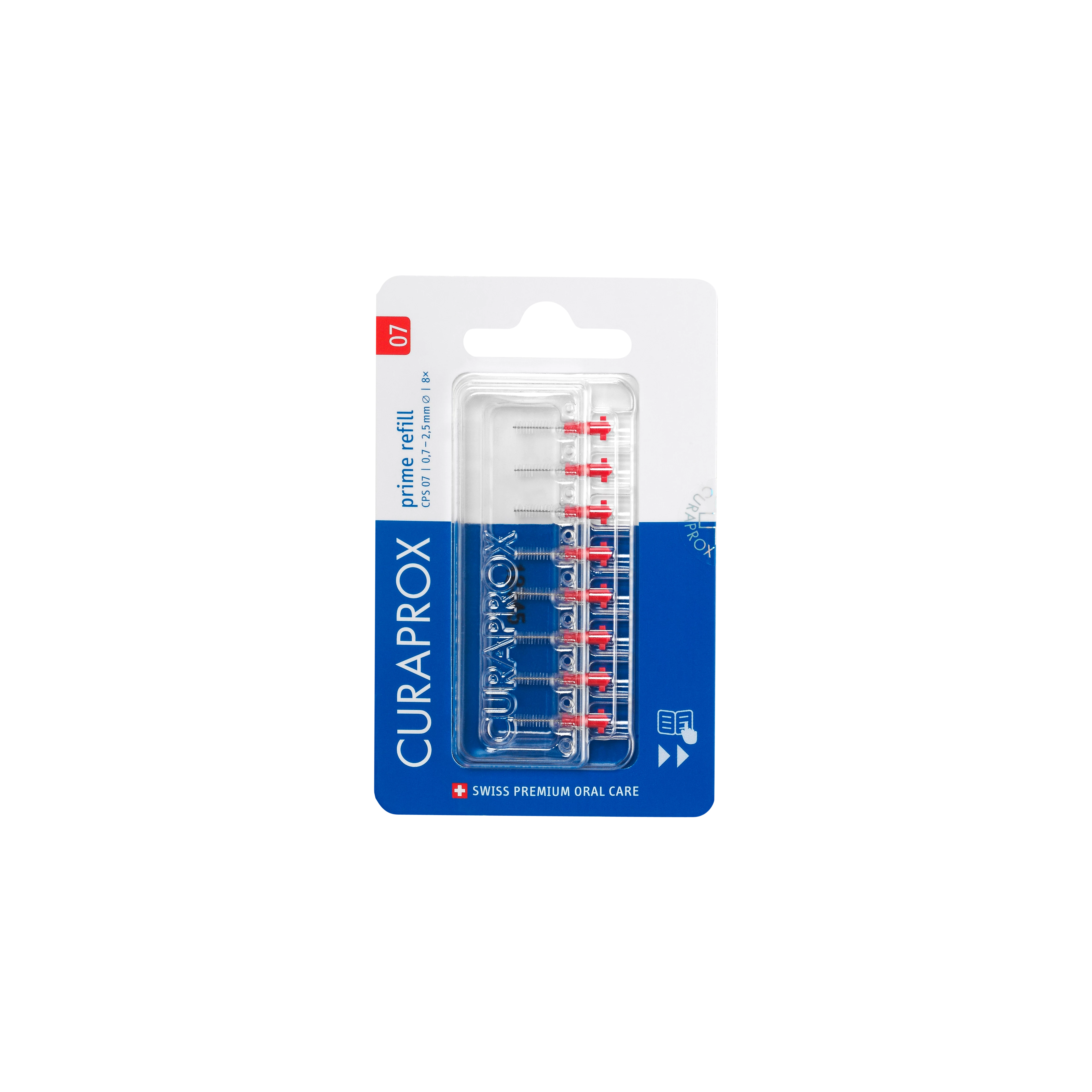 Curaprox CPS 07 prime utántöltő fogköztisztító kefe (8 db)