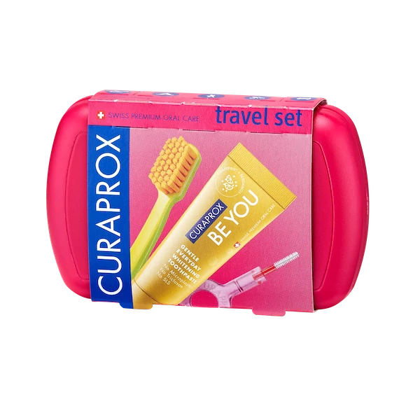 Curaprox Travel Set - Utazó szett Piros