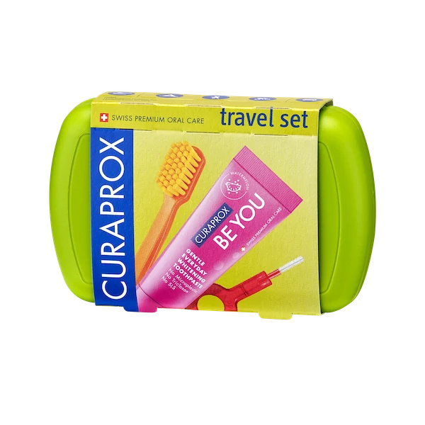 Curaprox Travel Set -  Utazó szett Zöld