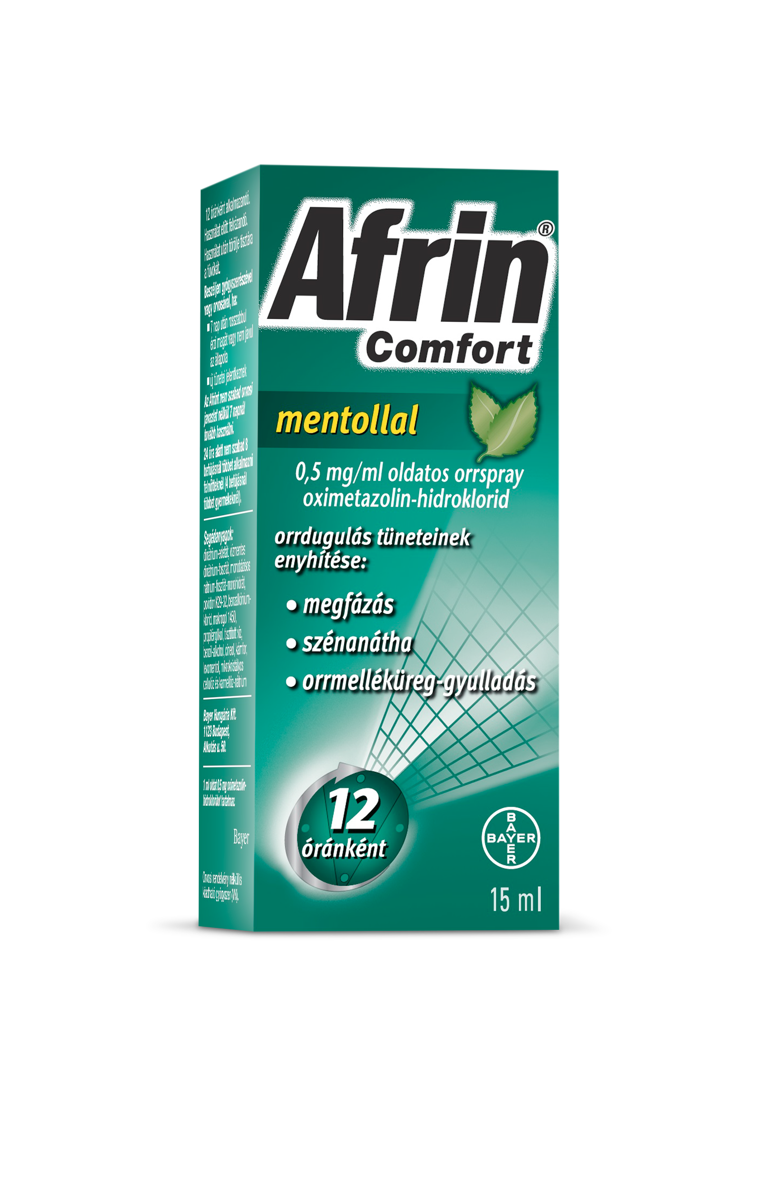 Afrin® Comfort mentollal 0,5mg/ml oldatos orrspray 15ml