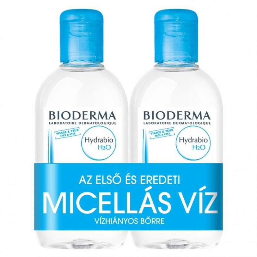 BIODERMA Hydrabio H2O arc- és sminklemosó micellaoldat duo 2X250ml