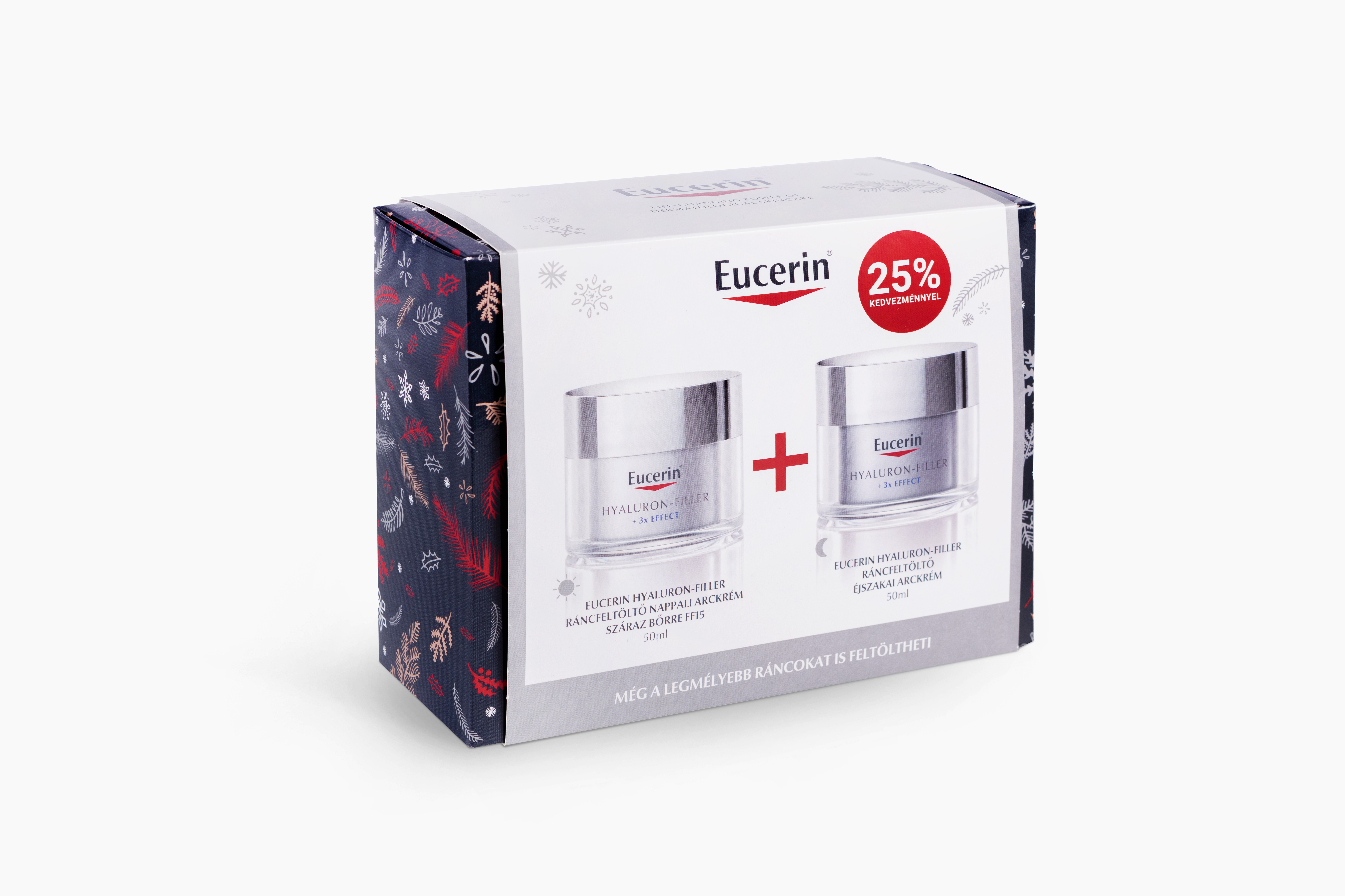 Eucerin Hyaluron-Filler Ráncfeltöltő Csomag Száraz Bőrre 50ml+50ml