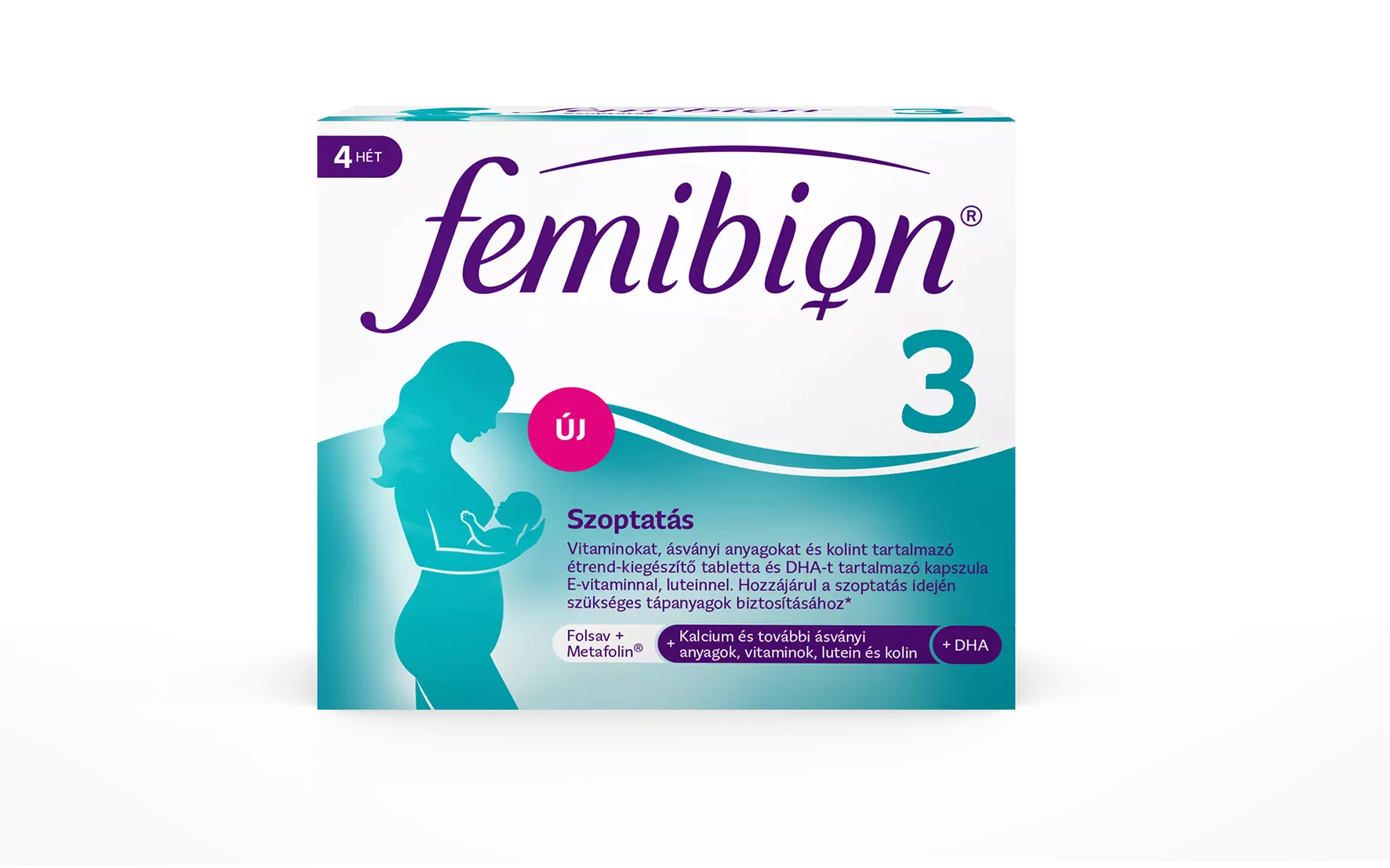 Femibion 3 Szoptatás étrend-kiegészítő 28 db kapszula + 28 db tabletta
