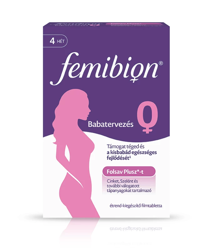 Femibion 0 Babatervezés étrend-kiegészítő tabletta 28x