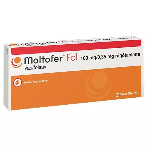 Maltofer Fol 100 mg/0,35 mg rágótabletta 30x