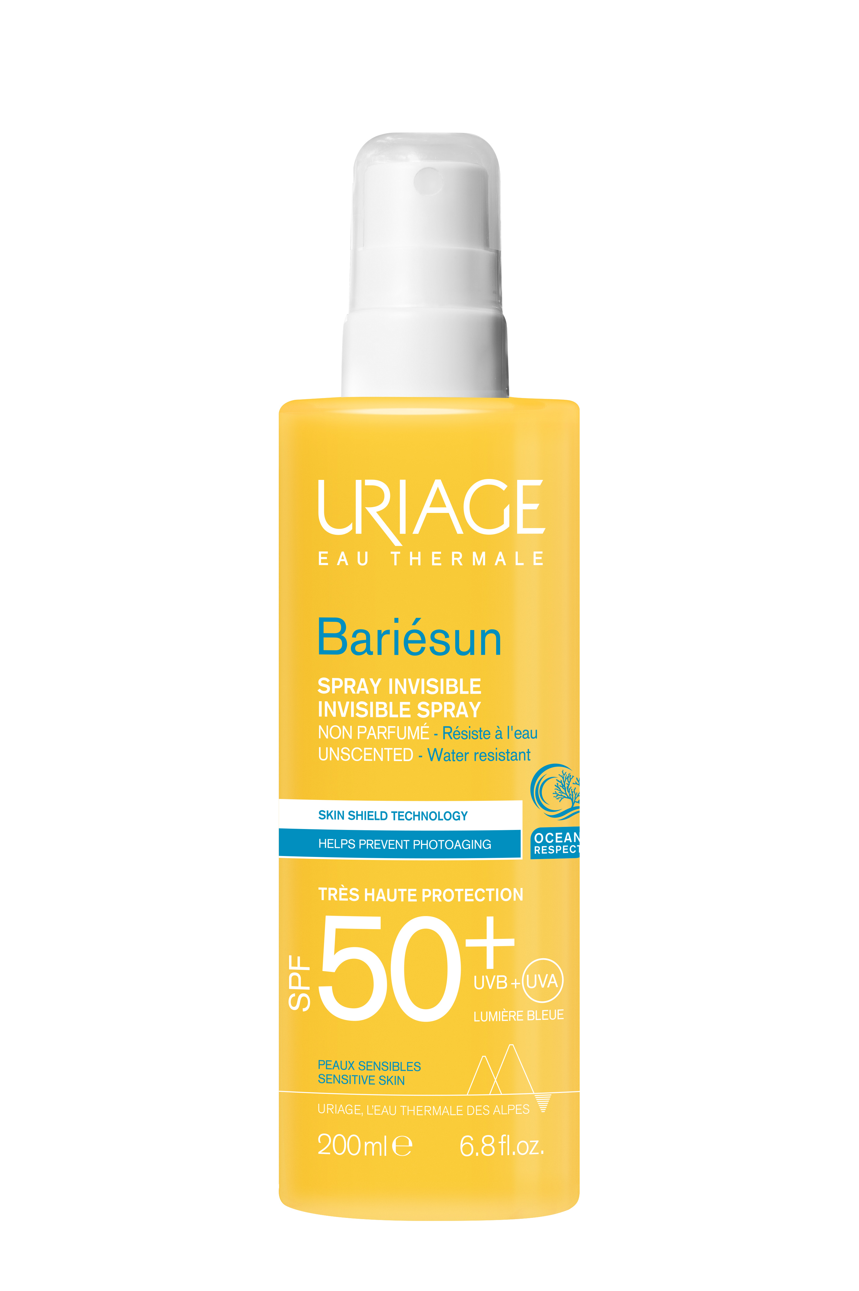 Uriage BARIÉSUN Illatmentes spray SPF50+ 200ml