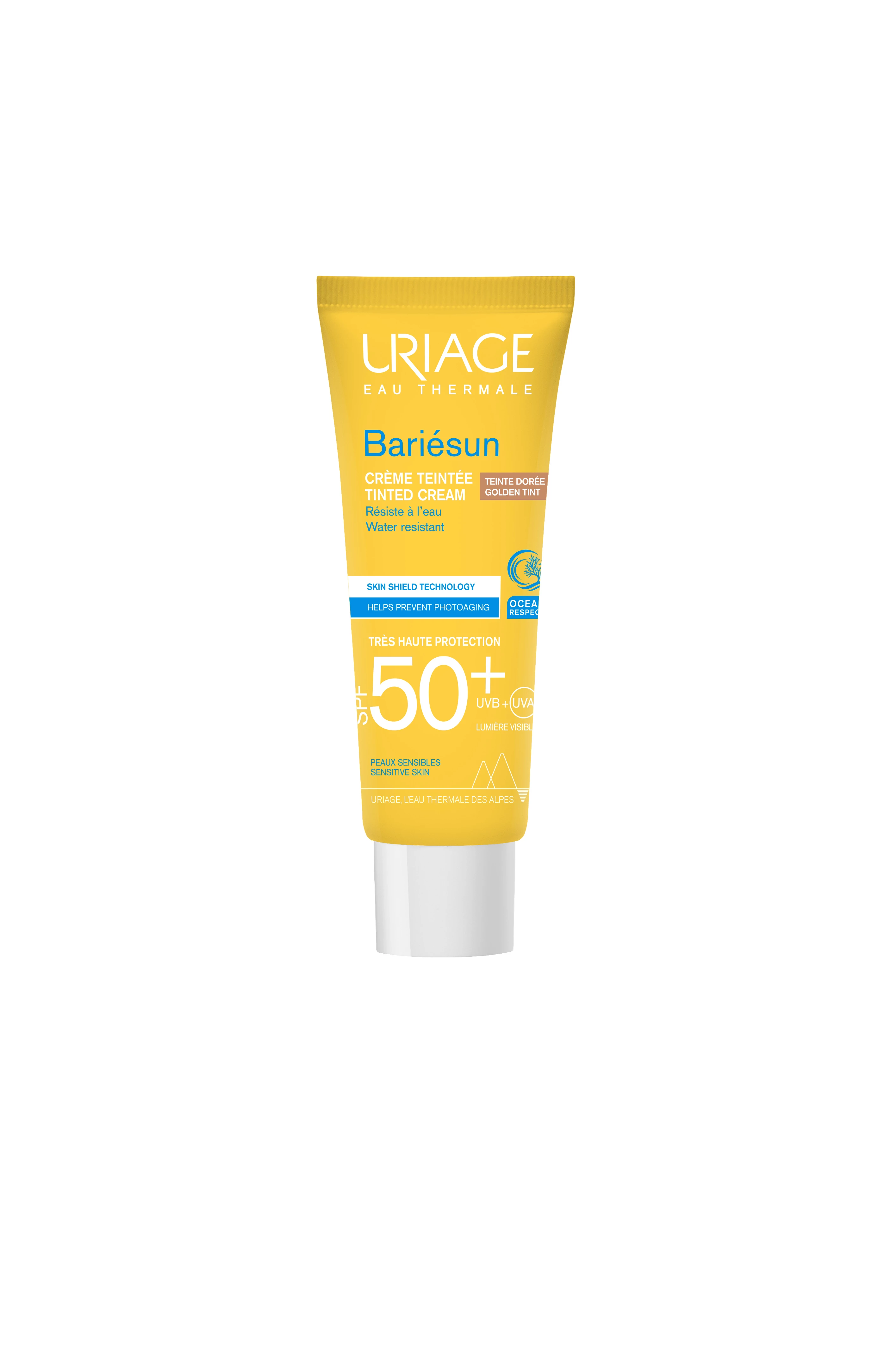 Uriage BARIÉSUN Színezett arckrém sötét árnyalat (Gold) SPF50+  50ml