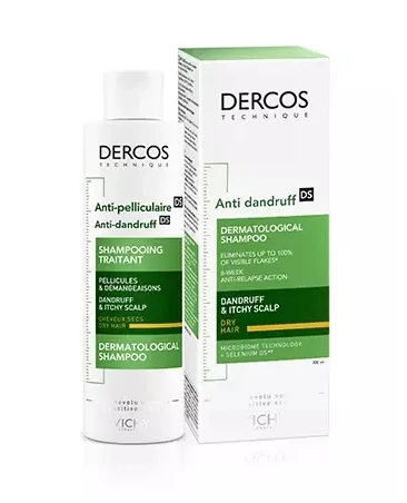 Vichy sampon DERCOS korpás/száraz hajra 200ml