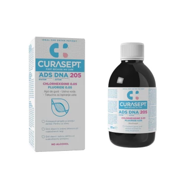 Curasept ADS 205 terápiás szájöblögető 0,05% klórhexidinnel (200 ml)