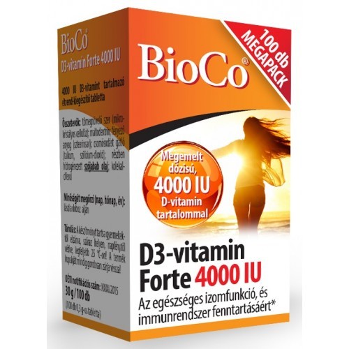 BioCo D3-vitamin Forte 4000IU tabletta 100x