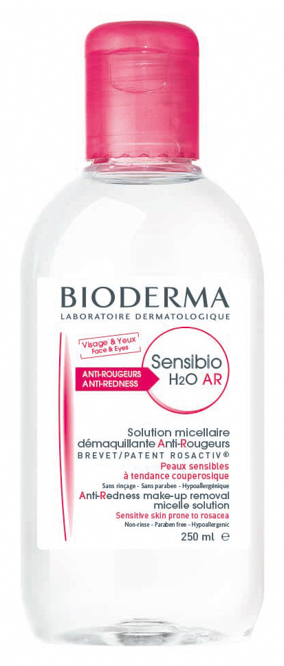 Bioderma Sensibio H2O AR arc és sminklemosó micellavíz 250ml