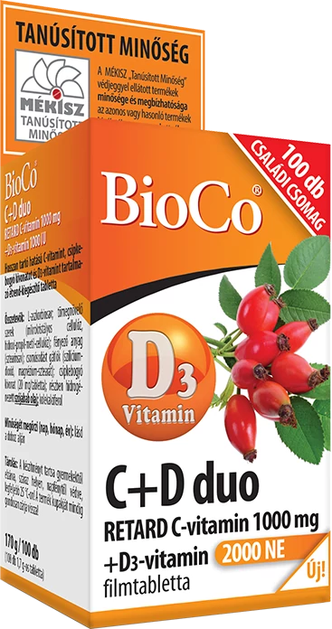 BioCo C+D3 DUO retard filmtabletta 100x