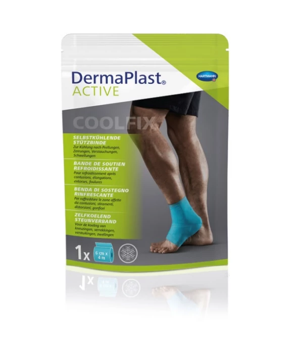 DermaPlast Activ CoolFix rugalmas pólya, 6cm x 4m hosszú pólya