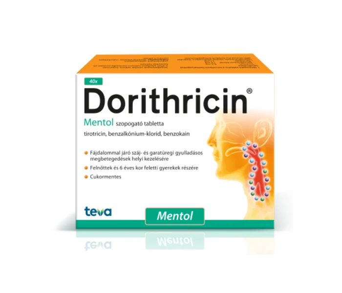 Dorithricin szopogató tabletta - mentolos 40x