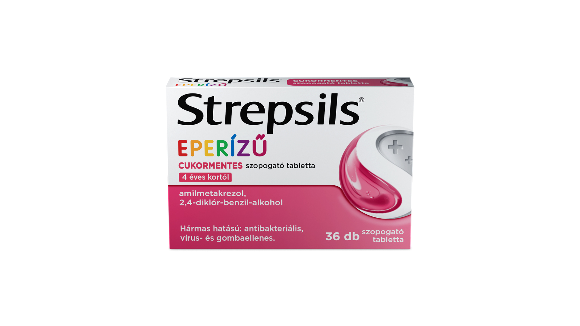 Strepsils eperízű cukormentes szopogató tabletta 36x