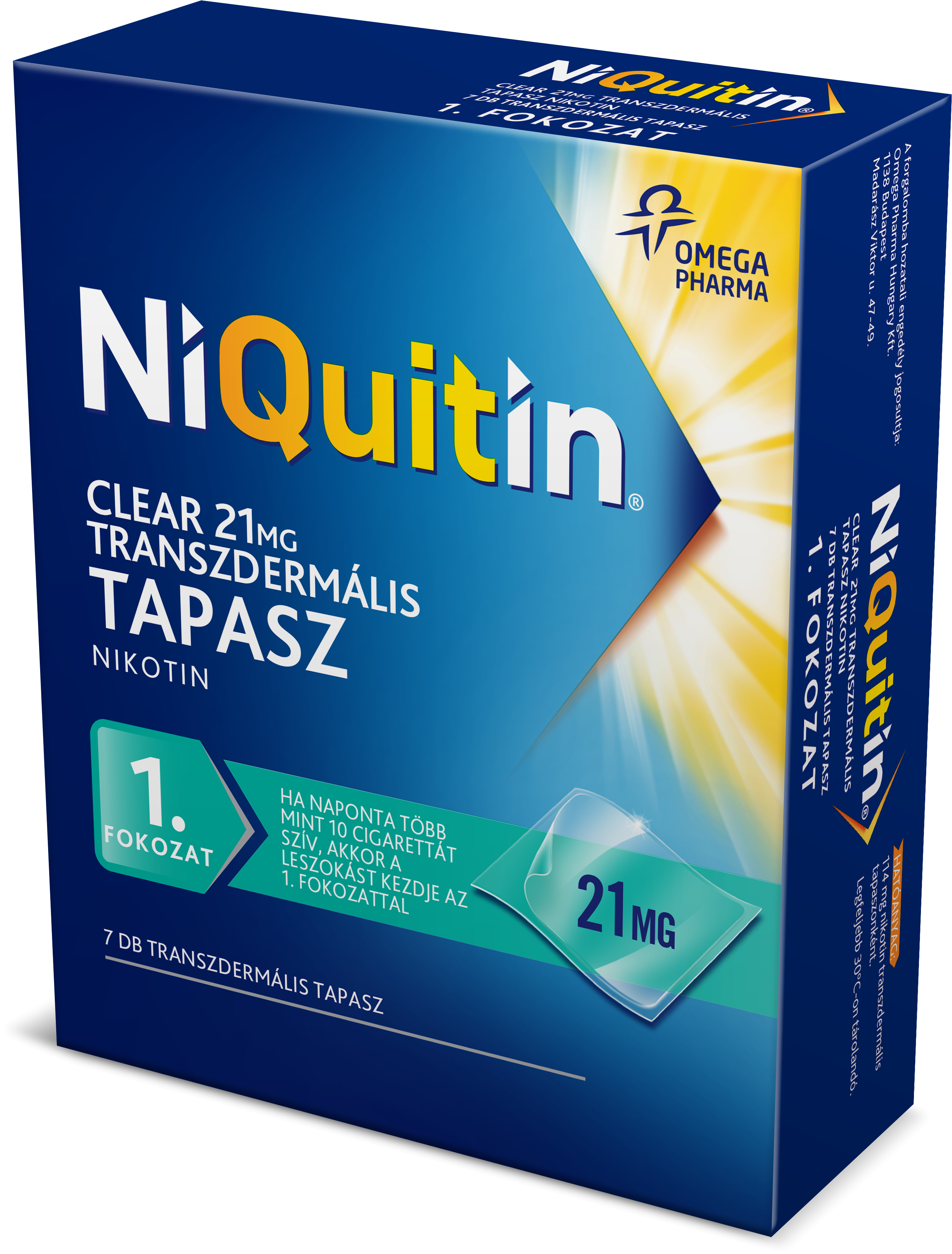 NiQuitin Clear transzdermális tapasz 21mg 7x
