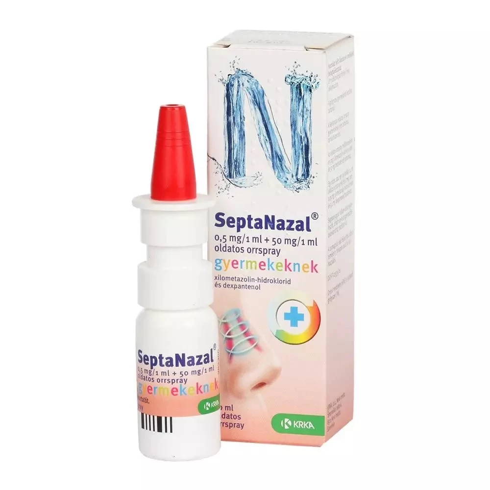 Septanazal 0,5mg/1ml+50mg/1ml oldatos orrspray gyermekeknek 10ml