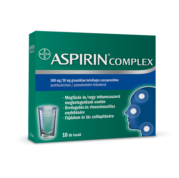 Aspirin Complex 500 mg/30 mg granulátum belsőleges szuszpenzióhoz 10x