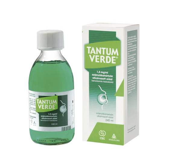 Tantum Verde 1,5 mg/ml szájnyálkahártyán alkalmazott oldat 240ml
