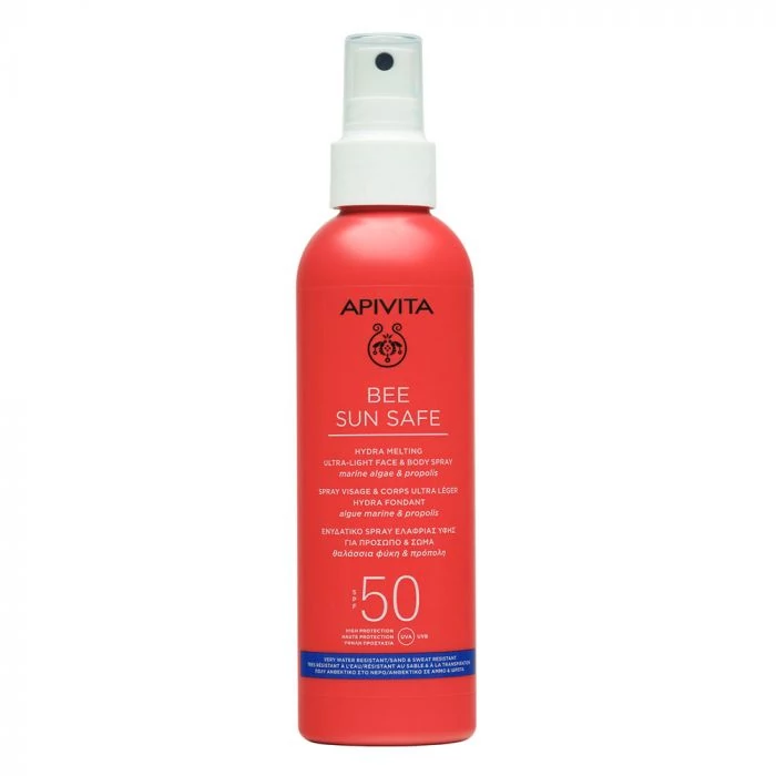 APIVITA Bee Sun Safe spray arcra és testre SPF50 200ml