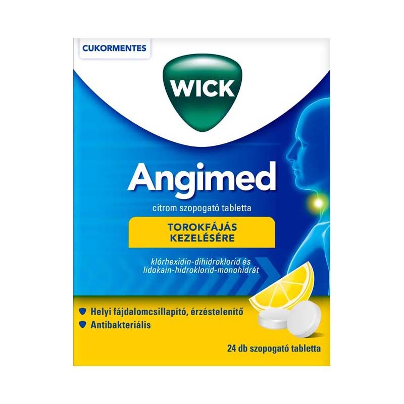 Angimed citrom ízű szopogató tabletta 24x